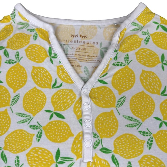 Little Sleepies Tops - Little Sleepies Lemon Print Top Womens XS Yellow Bamboo Viscose Pajama Pjs Shirt